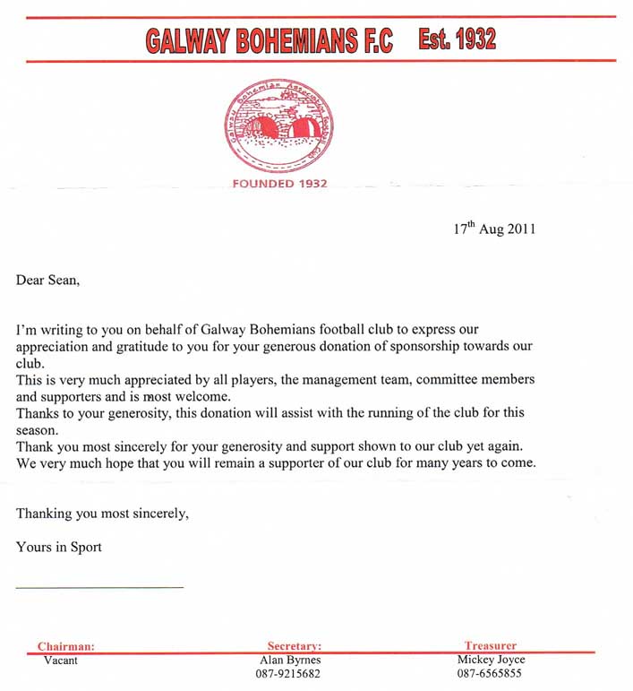 Galway Bohemians FC Steeltech Testimonial