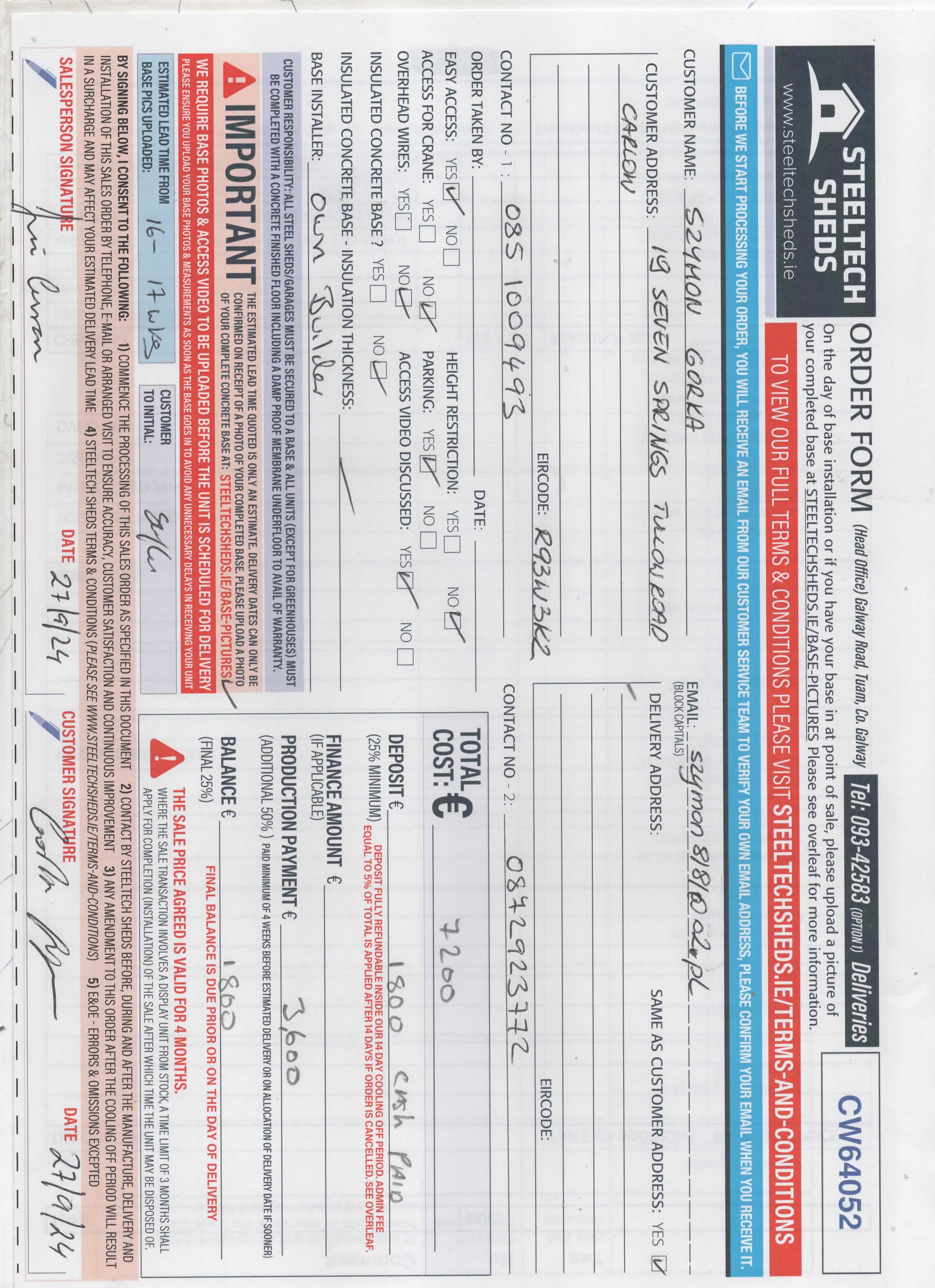 Upload Scanned Order Form - Page 1
